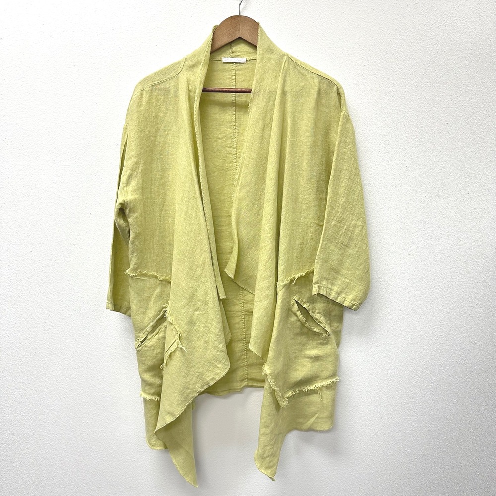 Unbranded Made in Italy Linen Laugenlook Cardigan OS‎